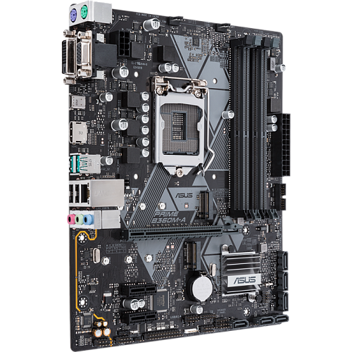 Материнская плата ASUS Prime B360M-A B360 Socket-1151v2 4xDDR4, 6xSATA3, 2xM.2, 1xPCI-E16x, 2xUSB3.1, 1xUSB3.1 Type C, D-Sub, DVI-D, HDMI, Glan, mATX УЦЕНКА