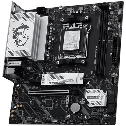 Материнская плата MSI B850M Gaming WiFi6E Socket-AM5 AMD B850 4xDDR5, 4xSATA3, RAID, 2xM.2, 1xPCI-E16x, 3xUSB3.2, 1xUSB3.2 Type C, DP, HDMI, WiFi, 2.5Glan, mATX