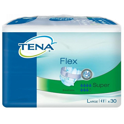 TENA Подгузники для взрослых Flex Super, L (30 шт.)