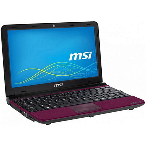 Нетбук MSI Wind U180-031RU Atom N2800/2Gb/320Gb/UMA/10.1"/Cam/WF/6cell/Win7 St/Purple