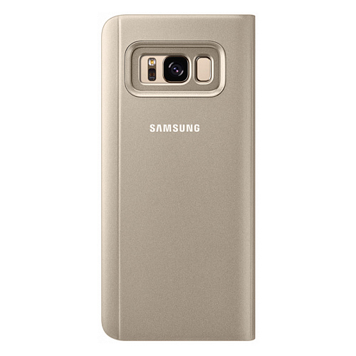 Чехол для Samsung Galaxy S8 SM-G950 Clear View Standing Cover, золотистый