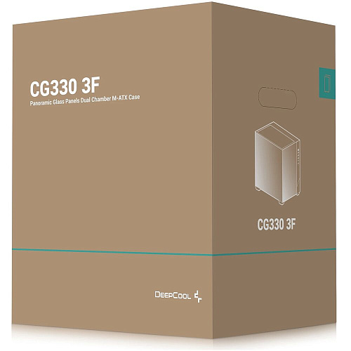 Корпус MicroATX Minitower Deepcool CG330 3F черный