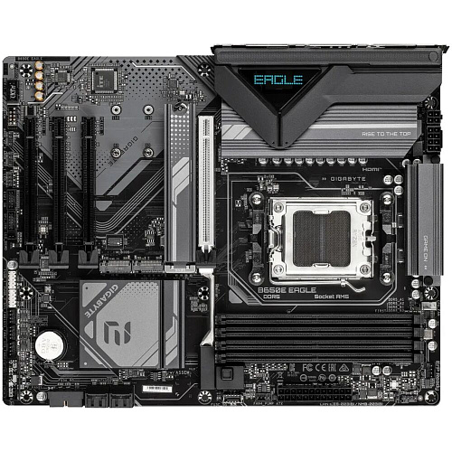 Материнская плата Gigabyte B650E Eagle Socket-AM5 AMD B650 4xDDR5, 4xSATA3, RAID, 3xM.2, 4xPCI-E16x, 4xUSB3.2, 1xUSB3.2 Type C, DP, HDMI, WiFi, 2.5Glan, ATX