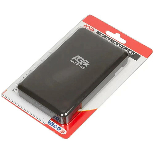 Корпус 2.5" AgeStar 3UBCP3 SATA, USB3.0 Black