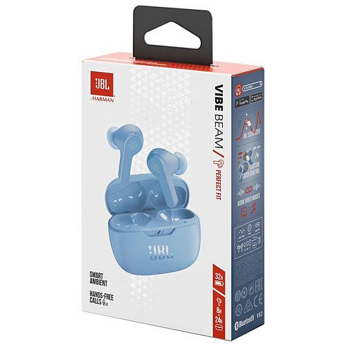 Bluetooth гарнитура JBL Wave Beam Blue