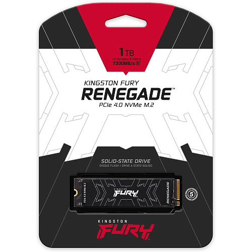 Внутренний SSD-накопитель 1000Gb Kingston Fury Renegade SFYRS/1000G M.2 2280 PCIe NVMe 4.0 x4 УЦЕНКА