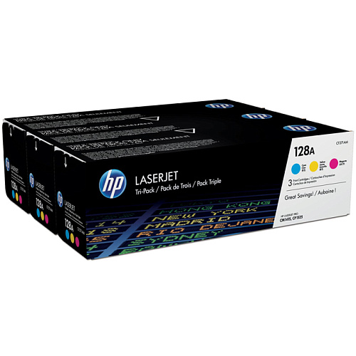 Набор картриджей HP CF371AM №128A для CM1415/CP1525 (CE321A+CE322A+CE323A)