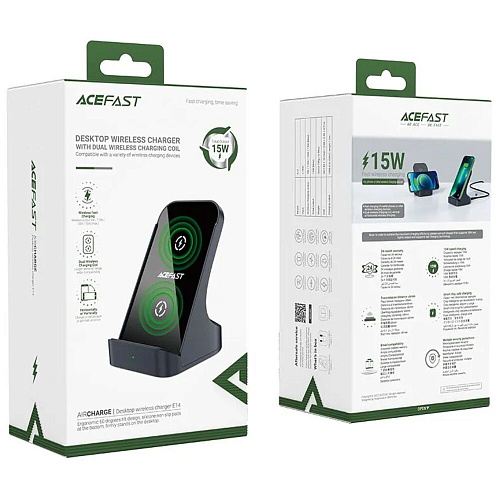 Беспроводная зарядная панель Acefast E14 15W Grey УЦЕНКА