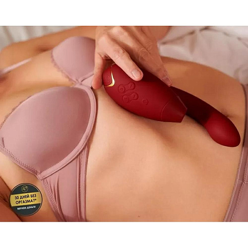 Стимулятор клитора Womanizer Duo, Bordeaux-gold