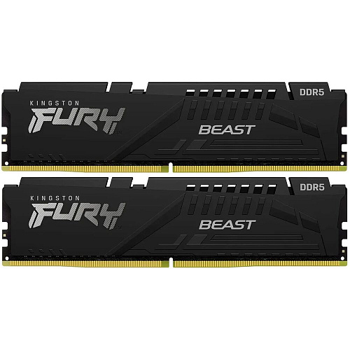 Модуль памяти DIMM 64Gb 2х32Gb DDR5 PC48000 6000MHz Kingston Fury Beast Black EXPO (KF560C36BBE2K2-64)