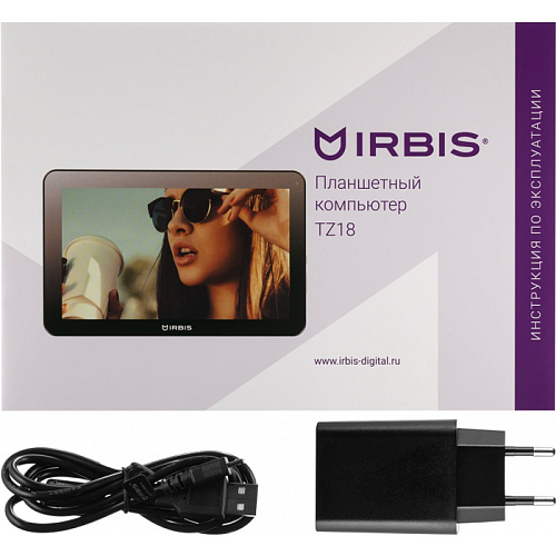 Планшет Irbis TZ18 2*1.2ГГц/1Гб/8Гб/10,1" 1024*600 IPS/WiFi/Bluetooth/GPS/3G/Android 5.1 черный
