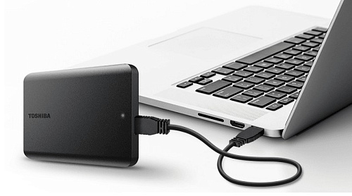 Внешний жесткий диск 2.5" 4Tb Toshiba HDTB540EK3CA 5400rpm USB3.0 Canvio Basic Черный УЦЕНКА