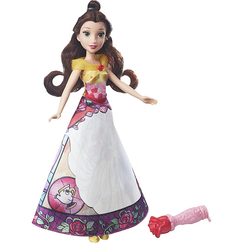 Кукла Hasbro Disney Princess B5295 Белль в юбке с проявляющимся принтом