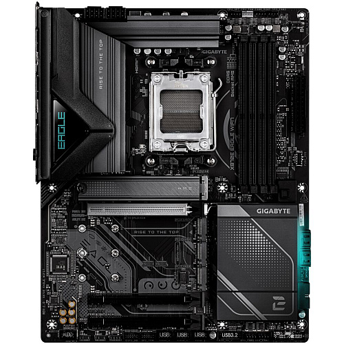 Материнская плата Gigabyte X870E Eagle WiFi7 Socket-AM5 AMD X870E 4xDDR5, 4xSATA3, RAID, 4xM.2, 3xPCI-E16x, 6xUSB3.2, 2xUSB3.2 Type C, HDMI, WiFi, 5Glan, ATX Ret