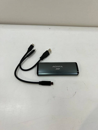 Внешний SSD-накопитель 2Tb A-DATA SE760 ASE760-2TU32G2-CTI (SSD) USB 3.1 Type C черный УЦЕНКА