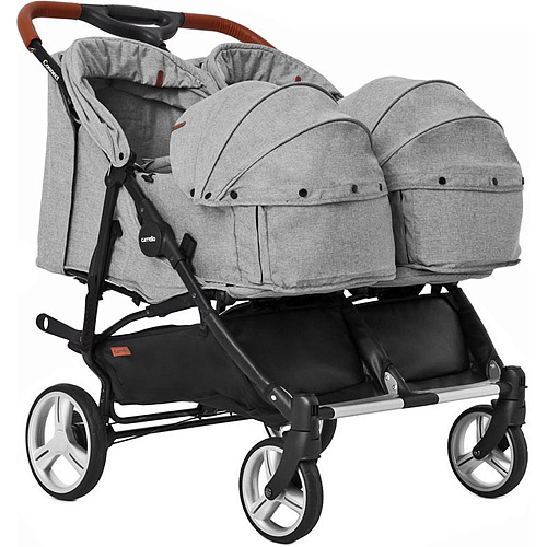 Коляска для двойни 2 в 1 Carrello CRL-5502/1 Connect Rock Gray УЦЕНКА