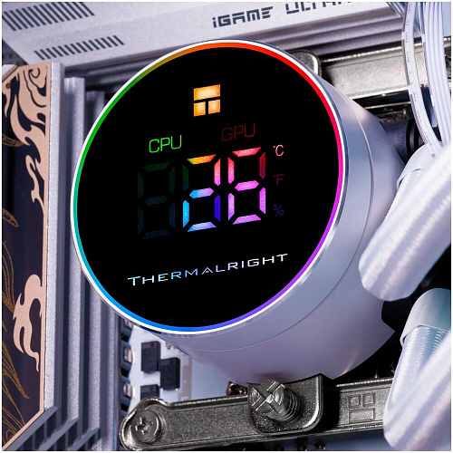 Система водяного охлаждения Thermalright Frozen Magic 360 Digital Argb White S115X/1200/1700/1851/1954, S2011-3, AM4/AM5