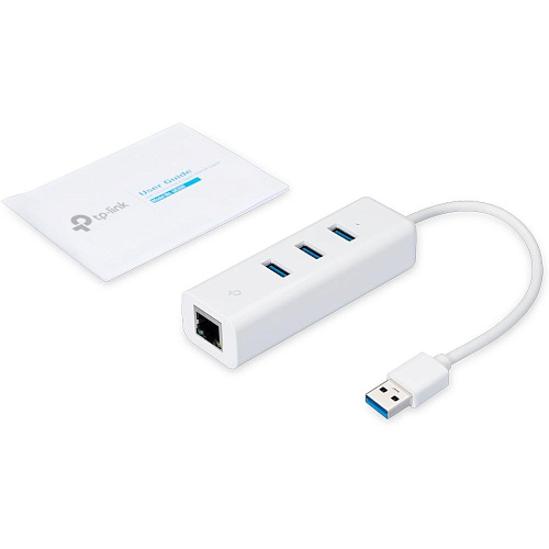 3-port USB3.0 Hub TP-Link UE330 + RJ45 (1Gbps)