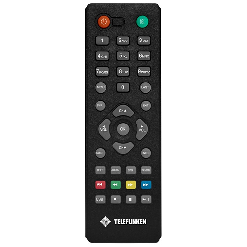 Ресивер Telefunken TF-DVBT207 черный DVB-T2