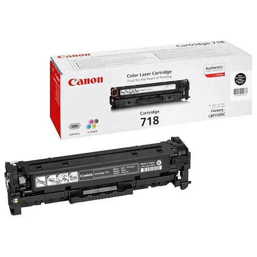 Картридж Canon 718 Black для i-SENSYS LBP7200C/MF8330C/MF8350C (3400стр)