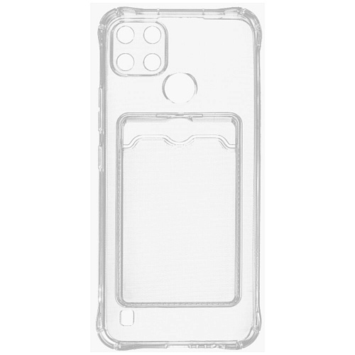 Чехол для Realme C21Y/C25Y Zibelino Silicone Card Holder прозрачный