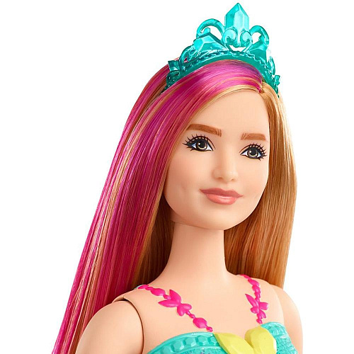Кукла Mattel Barbie Принцесса GJK12/GJK16 рыжая, бирюзовый топ