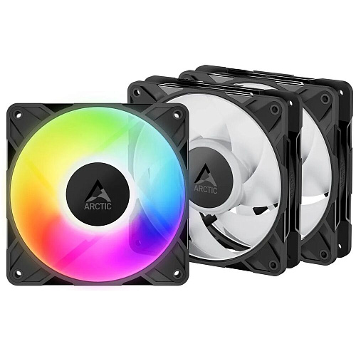 Вентилятор 120x120 Arctic Cooling P12 Pro A-RGB LN PWM 3-Pack (ACFAN00347A) Black Ret