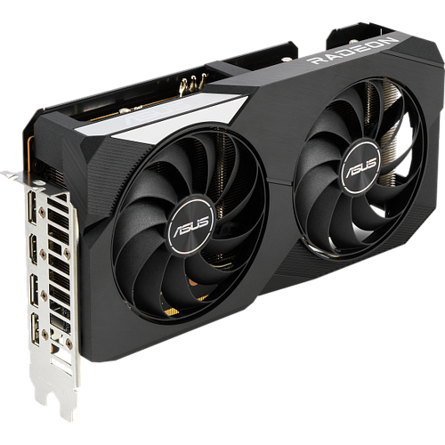 Видеокарта ASUS 8192Mb RX 6600 XT Dual 8G (Dual-RX6600XT-O8G) 3xDP, HDMI, Ret
