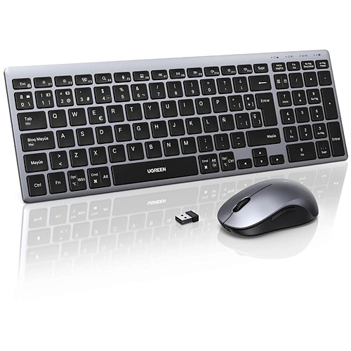 Клавиатура+мышь Ugreen MK552 (85513RU) Wireless Black\Grey