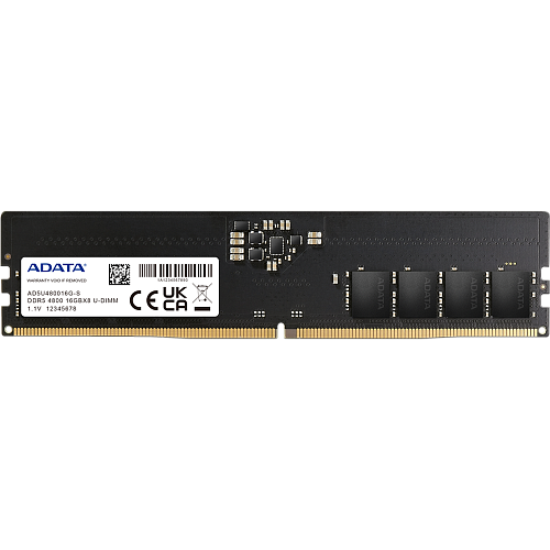 Модуль памяти DIMM 8Gb DDR5 PC38400 4800MHz ADATA (AD5U48008G-S)