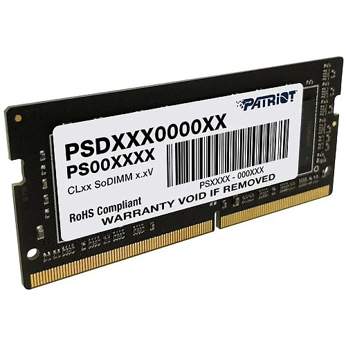 Модуль памяти SO-DIMM DDR4 8Gb PC25600 3200Mhz Patriot Memory Signature Line (PSD48G32002S)