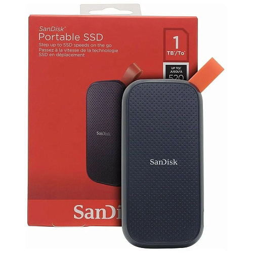 Внешний SSD-накопитель 1Tb Sandisk Portable SDSSDE30-1T00-G26 (SSD) USB 3.2 черный