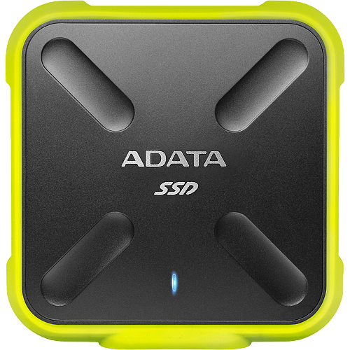 Внешний SSD-накопитель 1.8" 1000Gb A-DATA SD700 ASD700-1TU31-CYL (SSD) USB 3.1 желтый