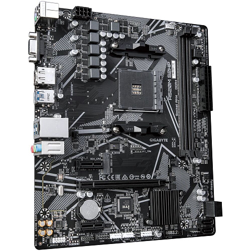 Материнская плата Gigabyte A520M S2HP Socket-AM4 AMD A520 2xDDR4, 4xSATA3, RAID, 1xM.2, 1xPCI-E 16x, 4xUSB 3.2, D-Sub, DP, HDMI, GLAN mATX Ret