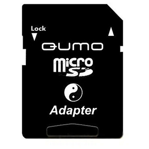 Карта памяти Micro SecureDigital 32Gb Qumo UHS-I 3.0 ( QM32GMICSDHC10 ) адаптер SD