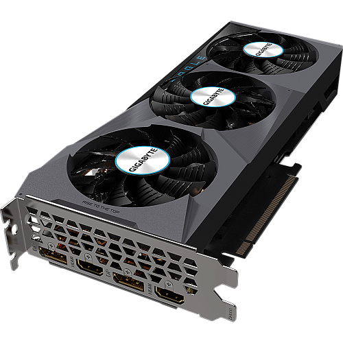 Видеокарта Gigabyte GeForce RTX 3070 8192Mb, Eagle 8G (GV-N3070EAGLE-8GD LHR) 2xHDMI, 2xDP, Ret