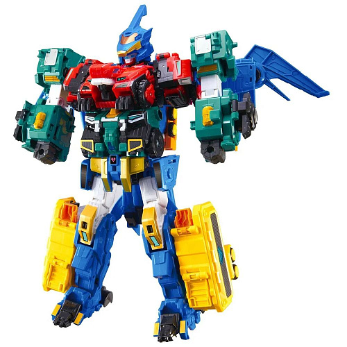 Dinoster Мега-трансформер 4-в-1 Диностер Раптор Трон 3 режима игры УЦЕНКА