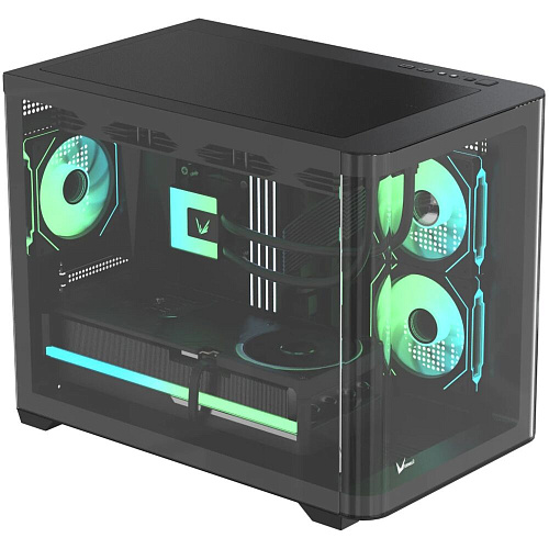 Корпус MicroATX Minitower Formula Crystal U2M Floe Black