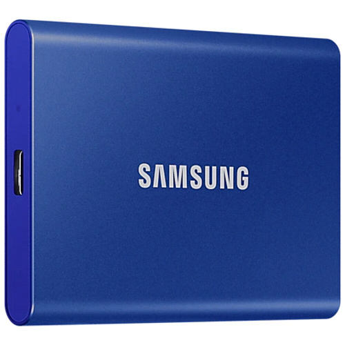 Внешний SSD-накопитель 2Tb Samsung T7 MU-PC2T0H/WW (SSD) USB 3.2 Type C Синий