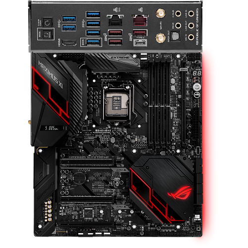 Материнская плата ASUS ROG Maximus XI Extreme Z390 Socket-1151v2 4xDDR4, 4xSATA3, RAID, 3xM.2, 2xPCI-E16x, 9xUSB3.1, 1xUSB3.1 Type C, HDMI, 802.11ac, Glan, ATX