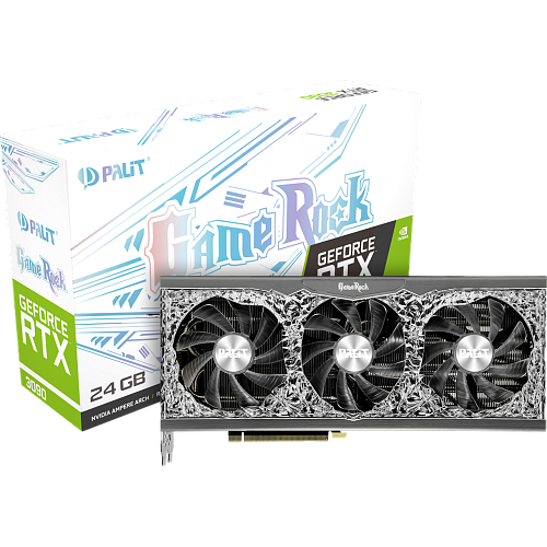 Видеокарта Palit GeForce RTX 3090 24576Mb, GameRock (NED3090T19SB-1021G) 1xHDMI, 3xDP, Ret