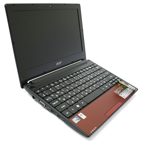 Нетбук Acer Aspire One D AOD255-2DQrr Atom-N450/1Gb/250Gb/W7ST 32 + Android/10"/Cam/red (LU.SDQ0D.056)