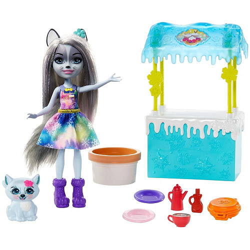 Enchantimals Mattel Сюжетный игровой набор GJX37 Стенд с угощениями Коко