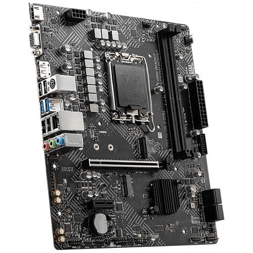 Материнская плата MSI Pro H610M-G DDR4 H610 Socket-1700 2xDDR4, 4xSATA3, 1xM.2, 1xPCI-E16x, 2xUSB3.2, D-Sub, DP, HDMI, Glan, mATX