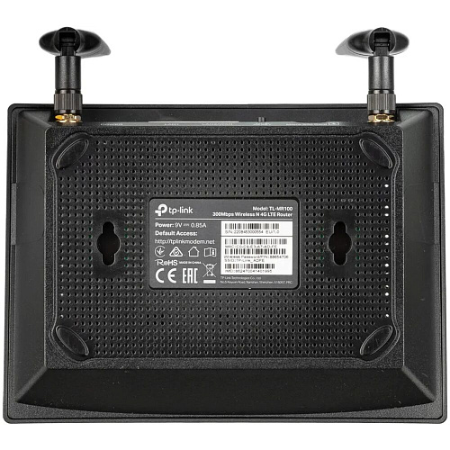 Беспроводной маршрутизатор TP-LINK TL-MR100, 802.11n, 300Мбит/с, 2.4ГГц, 1xWAN/LAN, 1xSIM