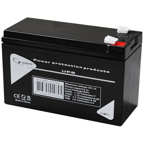 Батарея Gembird BAT-12V7AH, 12V 7Ah