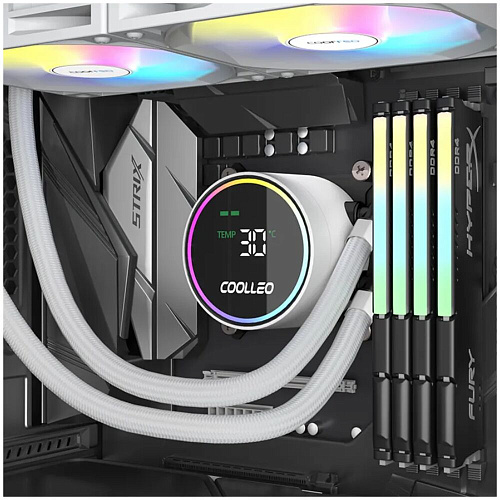 Система водяного охлаждения Coolleo ICE Fairy DIG 360 Lite WH White (DIG-360-LITE-WH) S115x/1200/1700/1851, AM4/AM5