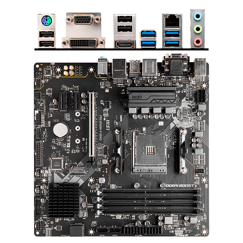 Материнская плата MSI Pro B550M-P GEN3 Socket-AM4 AMD B550 4xDDR4, 4xSATA3, RAID, 1xM.2, 1xPCI-E16x, 4xUSB3.2, D-Sub, DP, HDMI, Glan, mATX УЦЕНКА