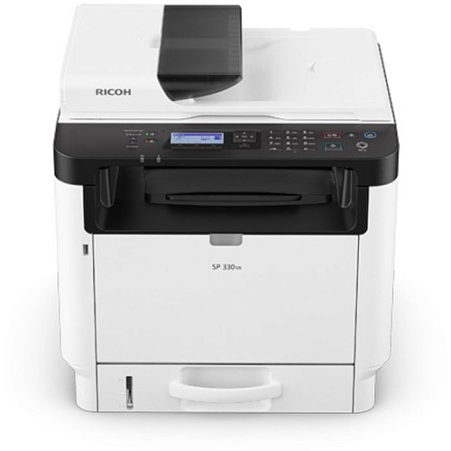 МФУ Ricoh SP 330SN ч/б А4 32ppm с дуплексом, автоподатчиком с LAN и  NFC