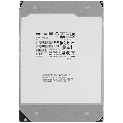 Внутренний жесткий диск 3,5" 16Tb Toshiba MG09 (MG09ACA16TE) 512Mb 7200rpm SATA3